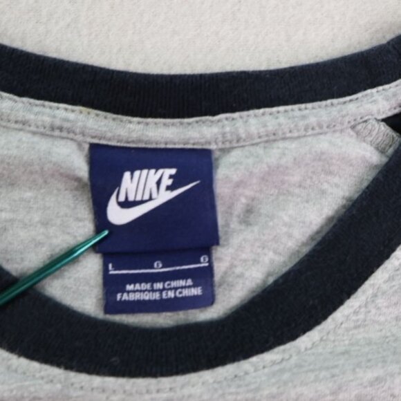 Nike Shirt Mens Large L Raglan Long Sleeve Baseball Jersey - Picture 7 of 8